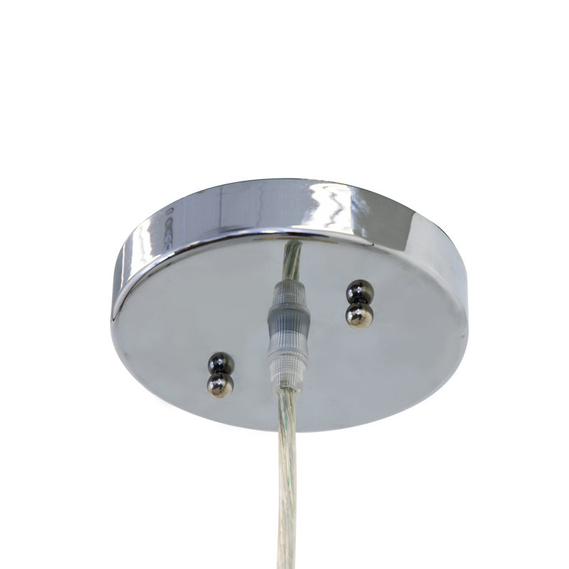 Luminaire suspendu pour dôme simple 1 lumières Zeman, Sable chaud