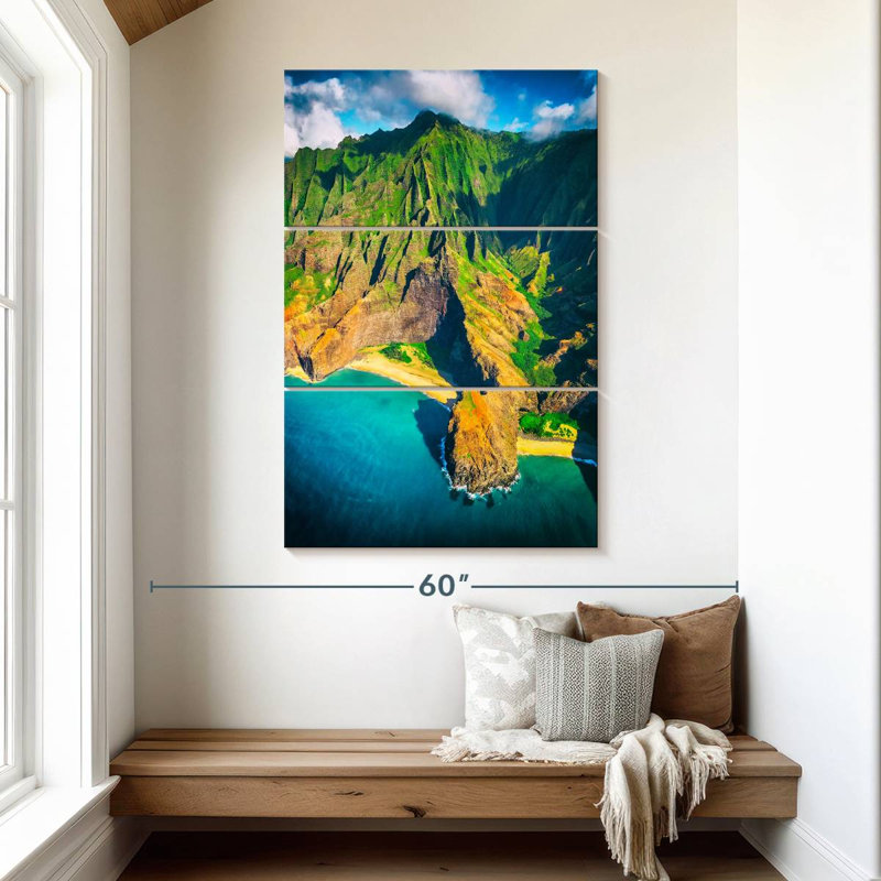 Gillard Na Pali Coast Lookout, 50" H x 32" W