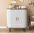 Fluted Wine Bar Cabinet with 8-Grid Wine Rack-181318007