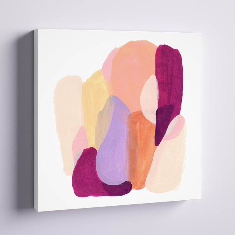 «Piquant Forms I» par June Erica Vess - peinture sur toile tendue, H 12 po x l 12 po