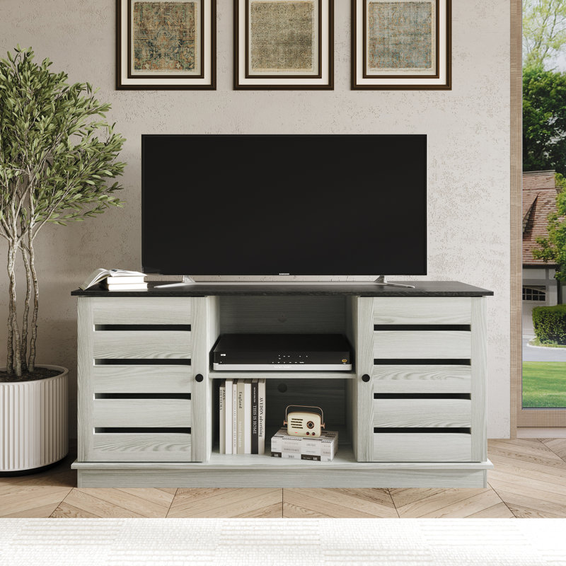 Crédence de rangement l 15,76 po Abbriella, Blanc