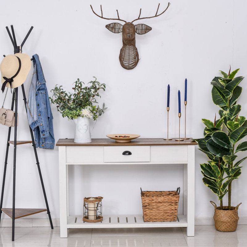 Console 47,25 po powellsville, Brun, Blanc