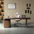 Retro minimalist brown desk-441484820