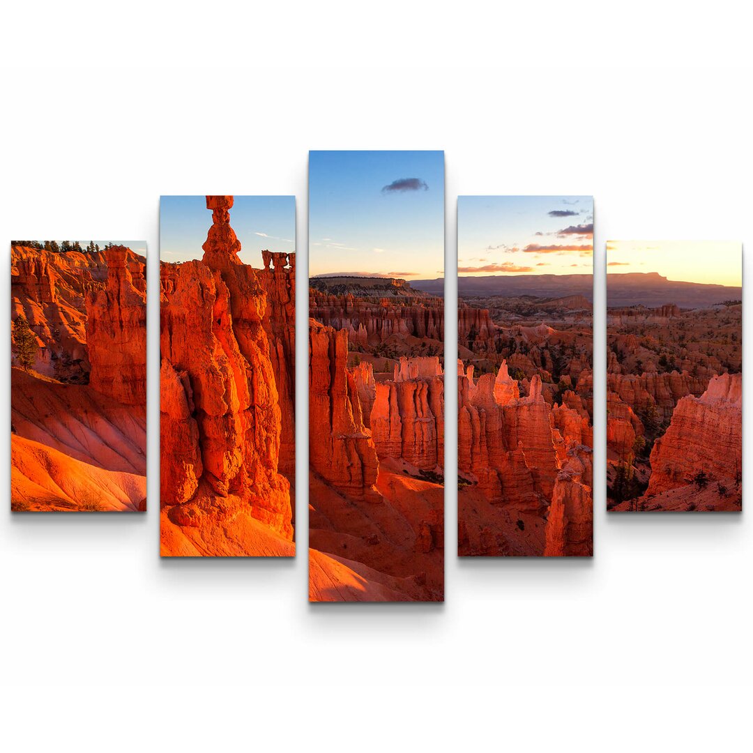 5-tlg. Leinwandbilder-Set Bryce Canyon National Park in Utah