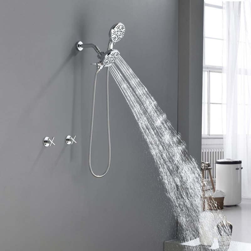 Volume Control Shower System with Rough in-Valve, Polished Chrome