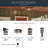 Beacon Square 14.25" 1-Light Olde Bronze Outdoor Wall Light with Clear Hammered Glass-417835418-417835421