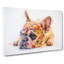 Painted French Bulldog In Abstract - Wrapped Canvas-55308407