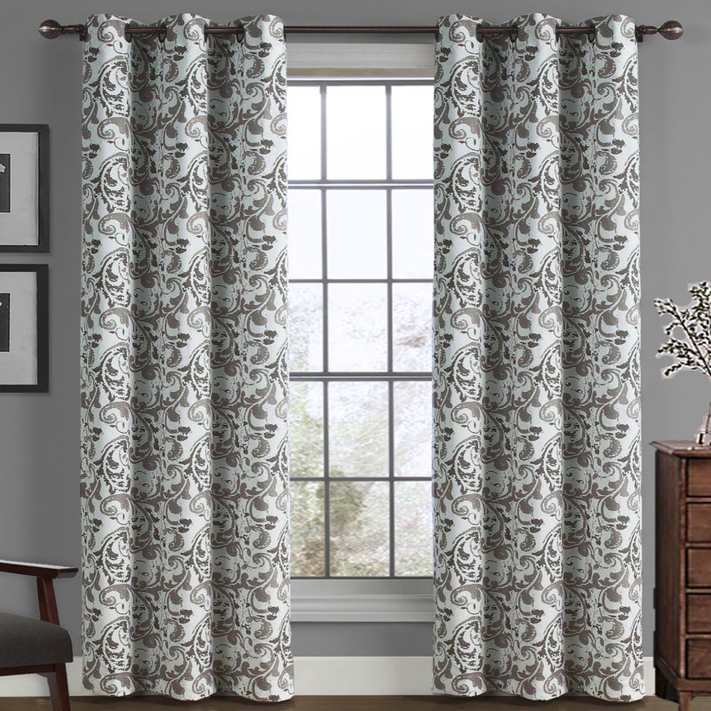 Culbertson Semi Sheer Curtain Single Panel, Tan