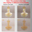 Luminaires de plafond lustres empire en cristal de style Empire doré pour chambre à coucher, îlot de cuisine et entrée-883580520-883580524-883580523