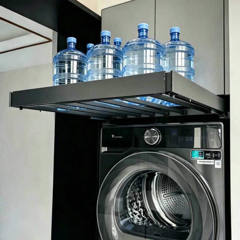 Pull-Out Hidden Laundry Drying Rack, 1.96'' H x 22.2'' W x 16.93'' D 
