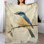 Jeté de flanelle de luxe perché sur fond brindille Bluebird-133233456