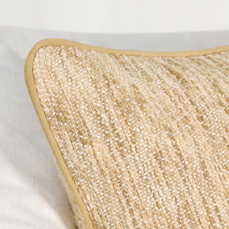 Sharma 22" Cedar Green Cotton Blend Throw Pillow