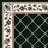 Alminus Signature Symphony Emerald Floral Lattice Area Rug-138013145