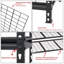 Étagère en métal robuste à 5 niveaux, l 48 po x P 24 po x H 72 po, support de rangement réglable, assemblage sans boulon, capacité de charge totale de 4 000 lb, pour le garage, le sous-sol, l'entrepôt, noir