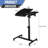 Mobile Laptop Desk Standing Desk With Mouse Pad & Tilting Tabletop, Adjustable Height Computer Table-1865198321