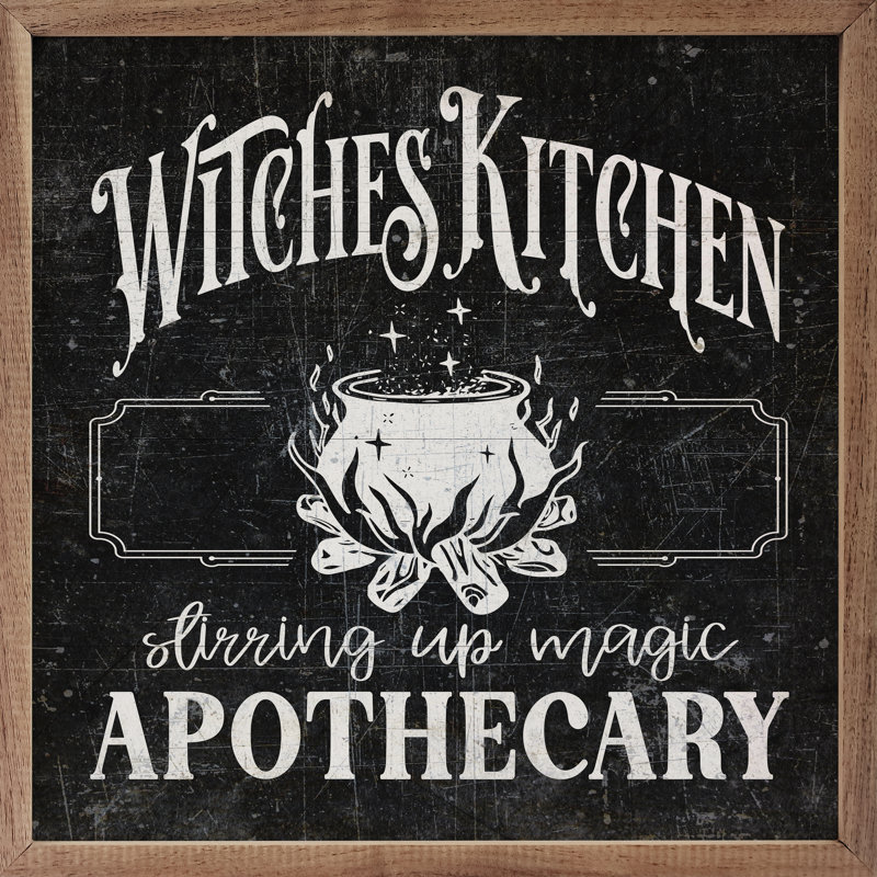 Witches Kitchen Black, 24" W x 24" H