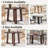 47" Round Dining Table For 6 With Triangular Structure Pedestal Stable Base, Circle Kitchen Tables For Dining Room, Kitchen-1903093435