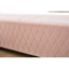 Lit de jour rembourré avec lit gigogne rose à motif de losanges polyvalent pour chambre à coucher et salon, stable et confortable