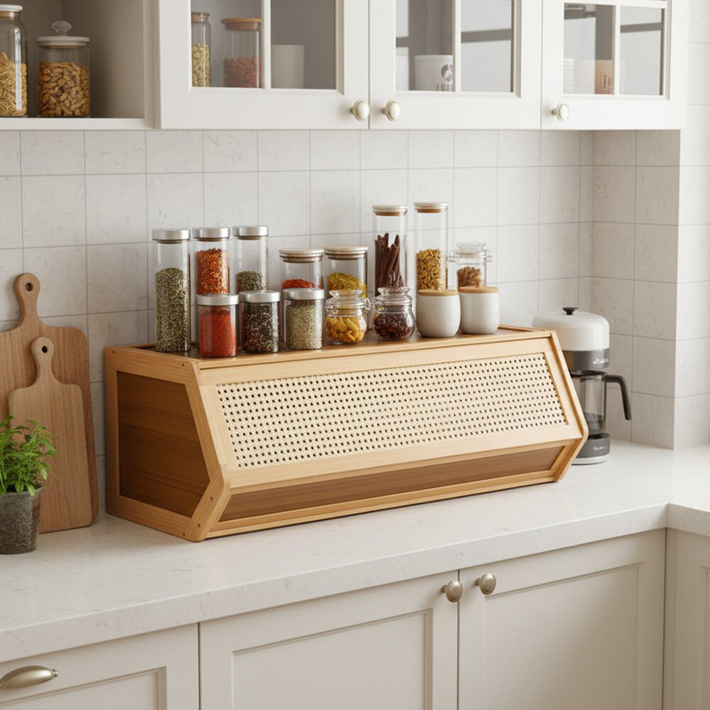Brayden Studio Bamboo Bento Boxes, 86*30*31
