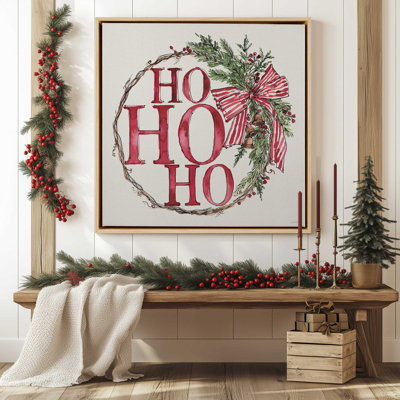 «Vintage Wreath I», reproduction sur toile dans un cadre