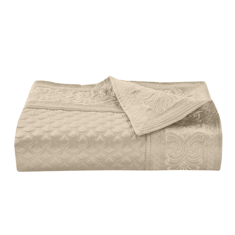Lyndon Full/Queen Coverlet, Full/Queen Quilt, Pearl