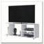 Meuble télé blanc avec rangement ouvert-832413316