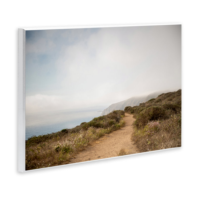 Art sur plaque, "Wild Coast Pathway" par Crystal Lynn Collins, H 10 po x l 15 po