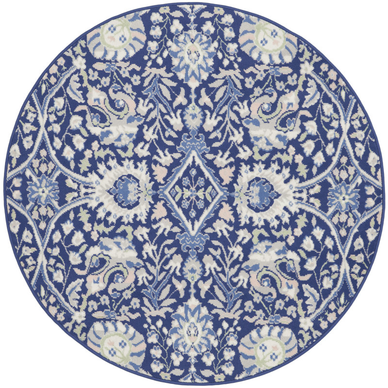 Oriental Indoor Rug, Round 5'