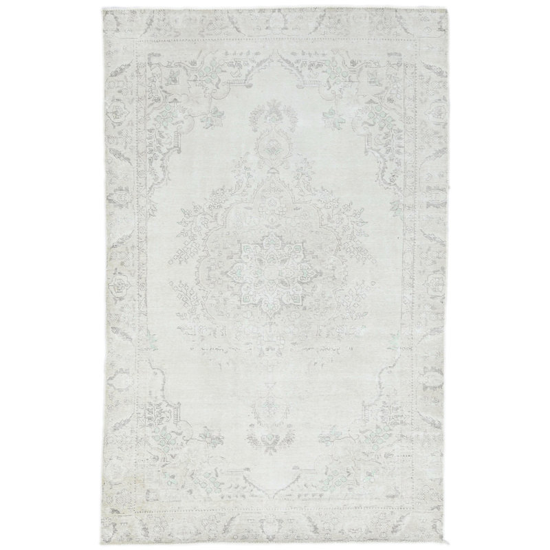 Tapis oriental antique délavé à la main 6X9