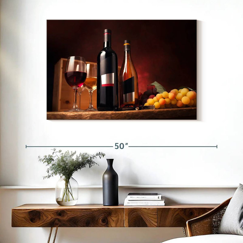 Yarlin Wine On The Table, 26" H x 39" W