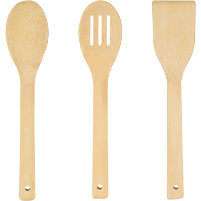3-piece Teak Wood Cooking Utensil Set