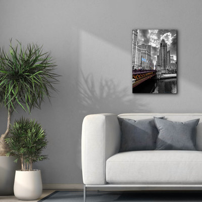 Epic Graffiti 'Michigan Bridge' by Dante Plata Canvas Wall Art, 18" x 26"