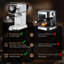 Machine à espresso compacte à 20 bars avec mousseur à lait, options à deux injections, compatibilité avec les dosettes ESE, affichage de la température, réservoir d'eau amovible pour cappuccino, latte et macchiato à la maison