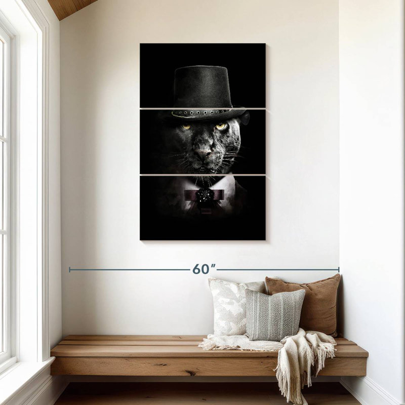 Brampt Classy Panther, 45" H x 28" W
