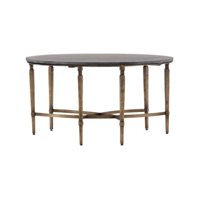 Furniture Classics Pasadena Gold Iron Stone Coffee Table