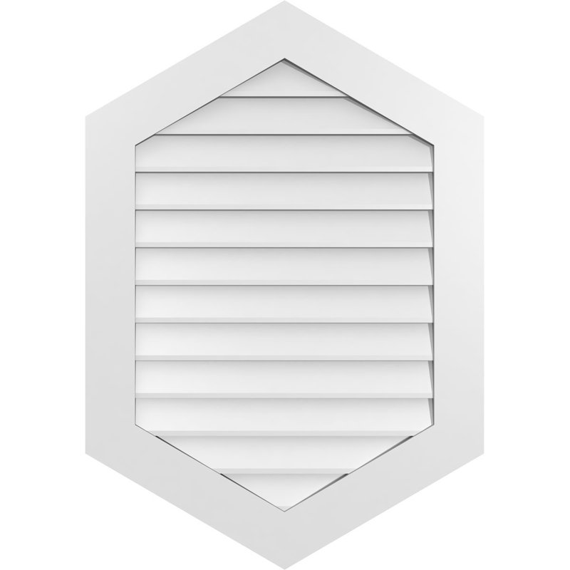 Ventilé vertical à pignon vertical 7/12 po, H 1 po x l 28 po x L 40 po
