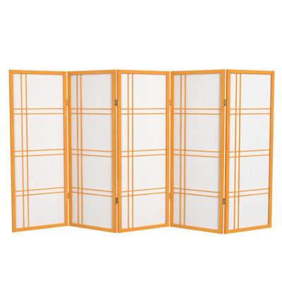 50 " W x 48 " H - Panel Solid Wood Folding Room Divider