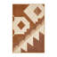Tapis moelleux moelleux à motif de blocs d'inspiration mondiale Eiler - brun clair-243751258