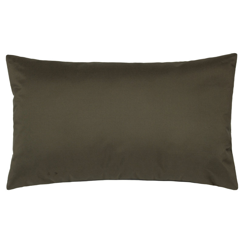 Grove Pheasant Indoor / Outdoor Rectangular Lumbar Cushion with Filling, Green