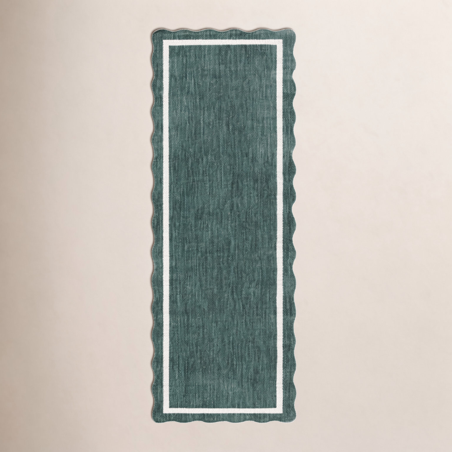 Skiles Green Outdoor Rug, Runner 2'7.5" x 7'2.6"