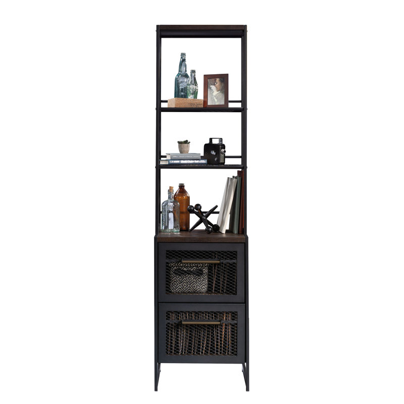 Bibliothèque étroite au design moderne