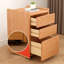 Bureau rectangulaire brun en bois massif-1232333141