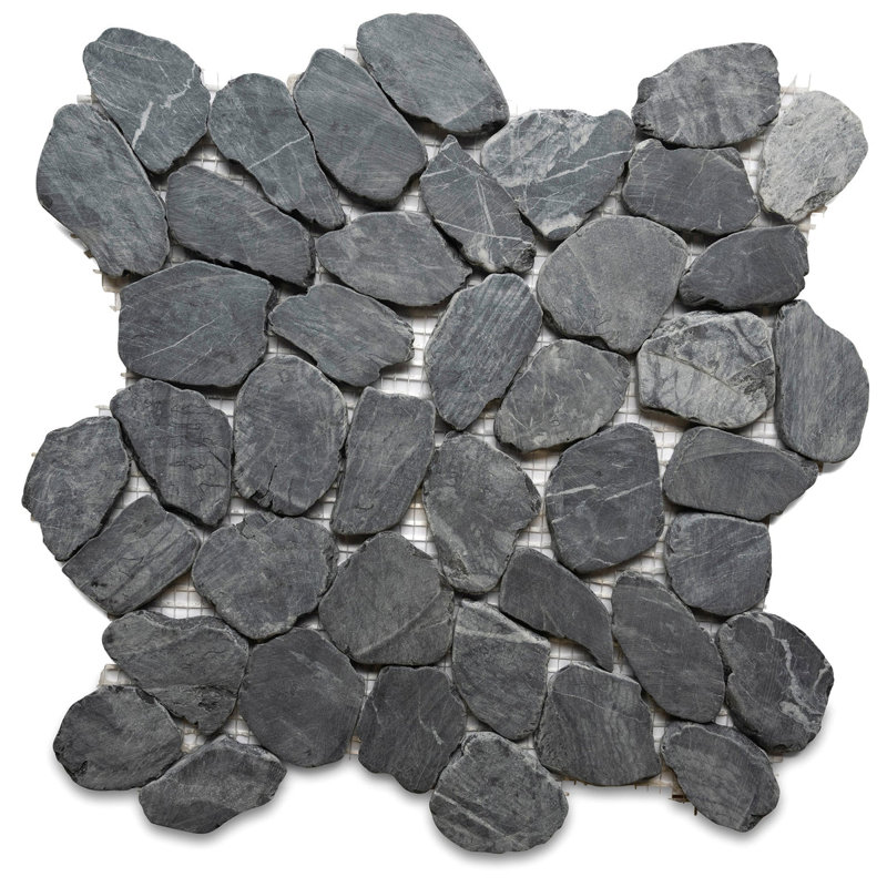 CNK Tile Tempest Black Slice Round