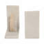 Geometric 6" Travertine & Marble Bookends Set