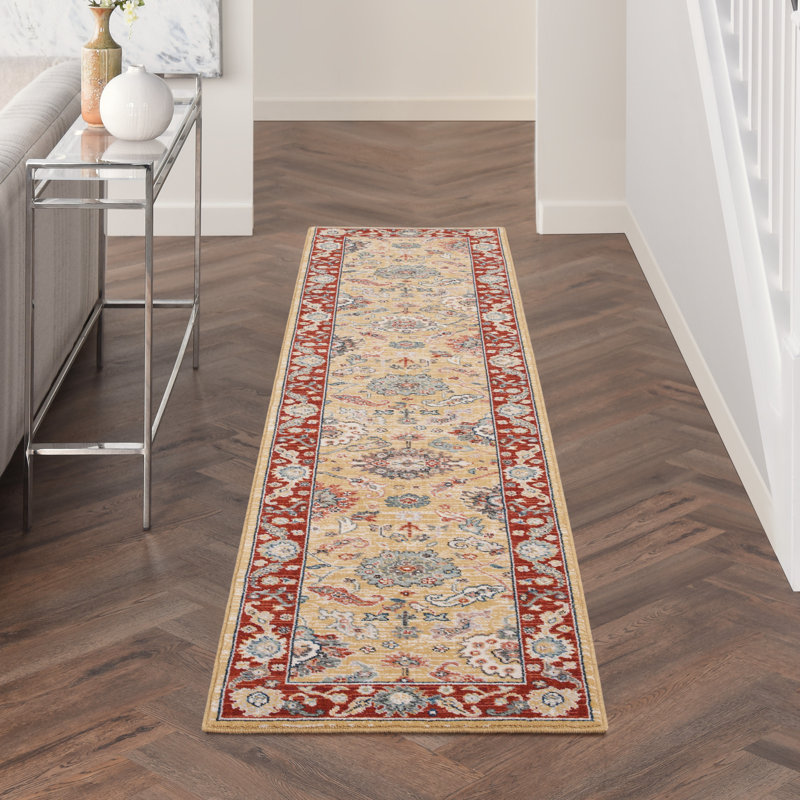 Tapis ivoire Briana, Tapis de couloir 2 pi 3 po x 10 pi