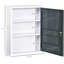 Armoire verrouillable - 3 tablettes, fournitures de premiers soins, pharmacie blanche et grise
