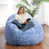 Blue Faux Fur selected