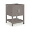 Ensemble de meuble-lavabo en bois 2 pièces Alaterre Furniture Bennet avec meuble-lavabo de L 24 po avec rangement et miroir rectangulaire de L 30 po, gris