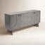 Buffet moderne avec commode et console Buffet en chêne gris des États-Unis de 63 po de largeur Corrigan Studio Malyun-1545435790