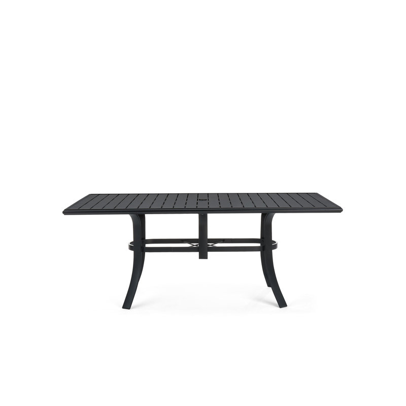 Aluminum Dining Table, 28.5" H x 73" W x 42" D, Night